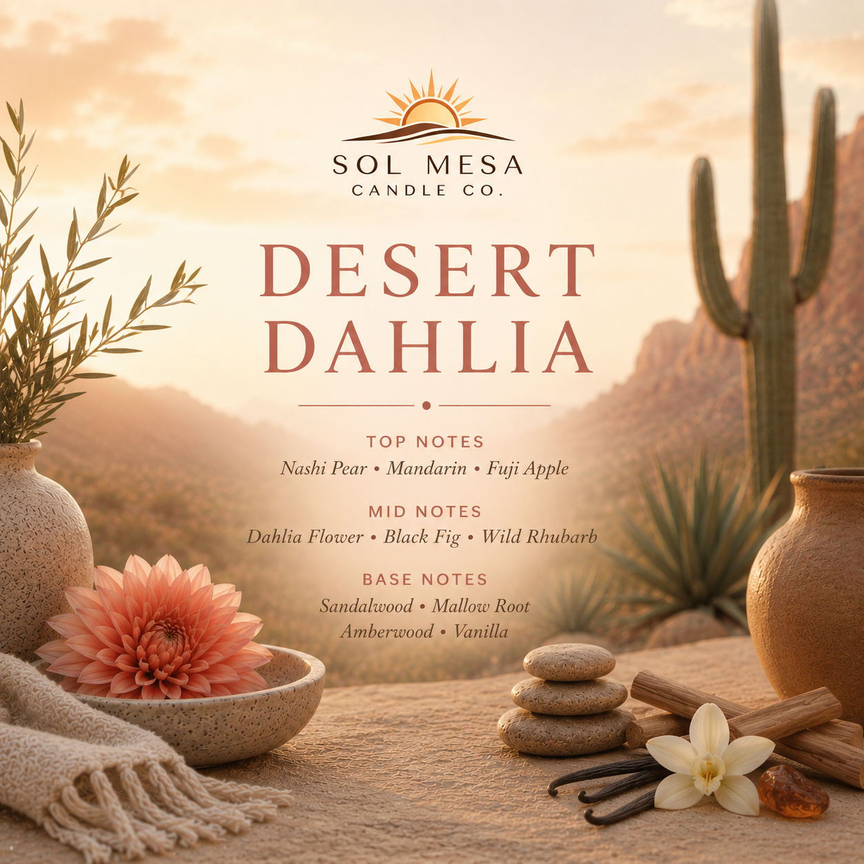 DESERT DAHLIA CANDLLE