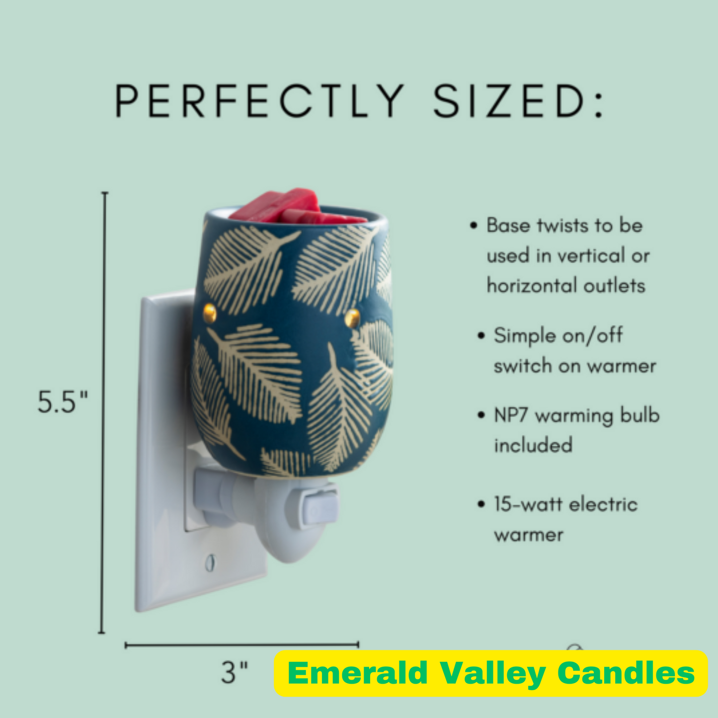 PRESSED TROPICAL LEAF WAX WARMER