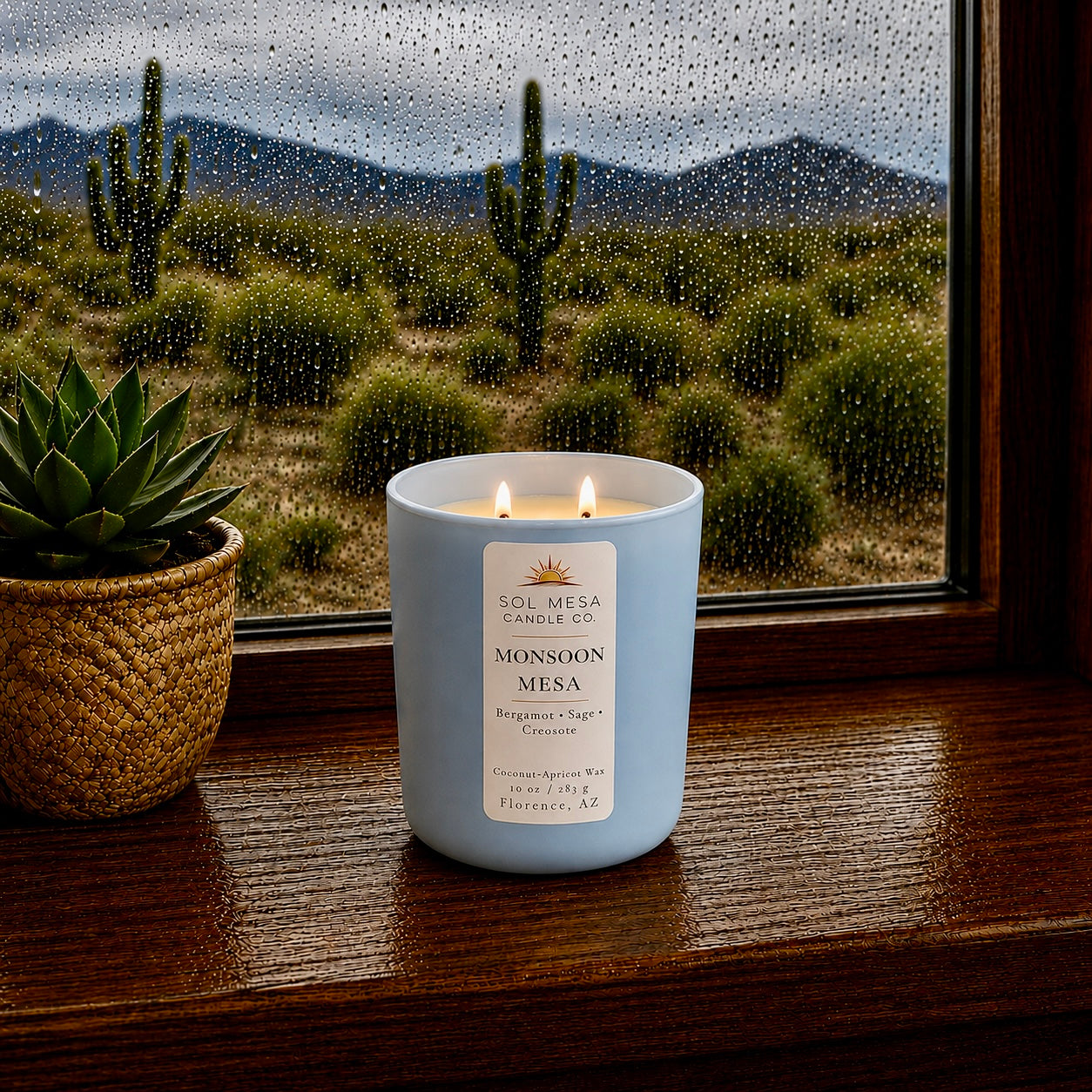 Monsoon Mesa | Desert Rain Candle | SOL MESA CANDLE CO.